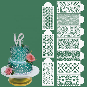 Modèle de gâteau en gros modèle classique ustensiles de cuisson Graffiti <span class=keywords><strong>peinture</strong></span> <span class=keywords><strong>peinture</strong></span> en aérosol <span class=keywords><strong>pochoir</strong></span> moule pour gâteau outils de cuisson - Product Image 6