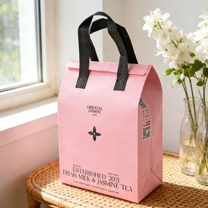 Bolsa Térmica Personalizada con Logotipo, Gruesa, de Tela No Tejida, con Forro de Papel de Aluminio, a Prueba de Fugas, para Helados, Alimentos Congelados, Bebidas Frías, Compras - Product Image 1