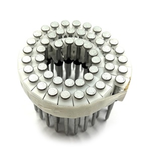 Clous à tête plate en plastique à 0 degré avec rondelle, mécaniques, galvanisés, à tige lisse - Product Image 1