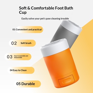 Tazza per Lavaggio <span class=keywords><strong>Zampe</strong></span> Cani Semi-Automatica con Logo Personalizzato, in ABS PBT Antibatterico, per Pulizia Rapida delle <span class=keywords><strong>Zampe</strong></span> Sporche - Product Image 5