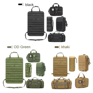 Panneau organisateur universel tactique MOLLE pour dossier de siège avec pochettes, sac de rangement multi-usages pour outils de véhicule, organisateur de siège de voiture - Product Image 2
