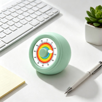 Timer Dapur Mekanik Analog Putar Digital 60 Menit dengan Magnet, untuk Meja Restoran, Belajar, Hadiah, Trik, Meja Kerja, Anak-anak