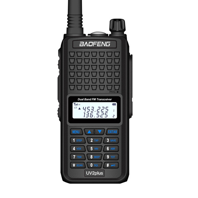 Baofeng BF-UV2Plus Waterproof Walkie Talkie Long Range 10km Amateur Radio Dual Band HF CB Radio Station FM Transceiver UHF VHF