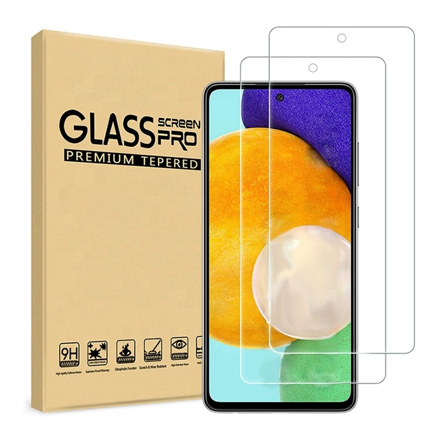 Wholesale Custom 2.5D Transparent Anti-Scratch Tempered Glass Screen Protector for Samsung Series Mobile Phone Use