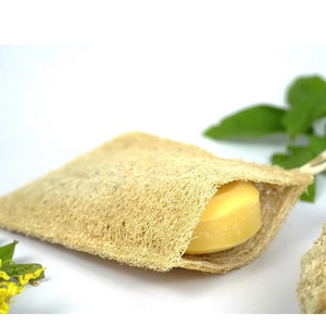 Bolsa de jabón de lufa natural, bolsa de jabón de lufa 100% orgánica para ducha y baño, funda exfoliante para jabón - Product Image 2