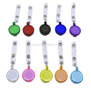 Vente en gros de porte-badge rétractable rond en plastique transparent de 32 mm, porte-carte d'identité <span class=keywords><strong>yoyo</strong></span>, accessoire - Product Image 3