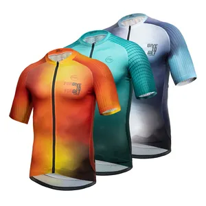 Kaus Bersepeda Pria Wanita Reflektif 2023 Kaus Kustom Bersepeda MTB Pro Sublimasi Jersey Tim Balap Cepat Kering Atasan Bersepeda Sepeda