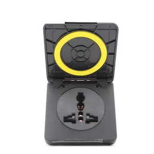 New IP54 10A Universal Waterpoof Industry Power Socket 4000W Outdoor Waterproof Outlet with Cover