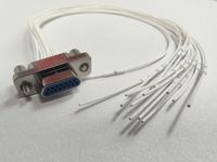 Arnés de Cables con Conector Micro-D Rectangular de Grado Aeronáutico Serie J30J para Uso Aeroespacial, Conectores Resistentes de 4-90 Pines, Entrega Rápida