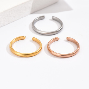 Anillos de Dedo Ajustables de Acero Inoxidable con Baño de Oro de 18K Certificado, Resistentes al Agua y al Deslustre, Estilo Boho para Bodas, Playa y Verano para Mujer - Product Image 4