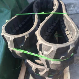 Skid steer karet sabuk Lacak 450*81*76, karet jalur penggali ukuran 400*90*48 - Product Image 1