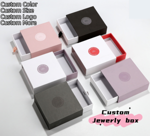 Boîte cadeau de luxe personnalisée en papier imprimé pour bijoux, avec logo, pour la vente en gros - Product Image 2