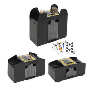 Mélangeur de cartes automatique en PVC noir pour 24,6 cartes, coloré, de taille moyenne, pour jeu de poker Texas Hold'em, avec fonction anime, vendu directement par l'usine - Product Image 2