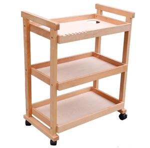 BOMEIJIA Sản Phẩm Mới Amazon Bán Hot Chuyên Nghiệp Văn Phòng Phẩm Ba Lớp Sơn Dầu Kệ Sồi Gỗ Nghệ Thuật Giá Vẽ Với Bánh Xe - Product Image 3