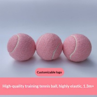 Balle de tennis rose pour étudiantes, débutantes et professionnelles - Modèle chinois 6288, haute élasticité, entraînement professionnel