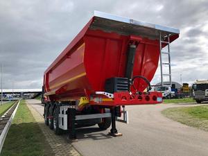 Chine marque 3/4 /5 essieux U 60 tonnes 80 tonnes hydraulique 60 mètres cubes côté Dumper Dump Ttiper remorque basculante - Product Image 4