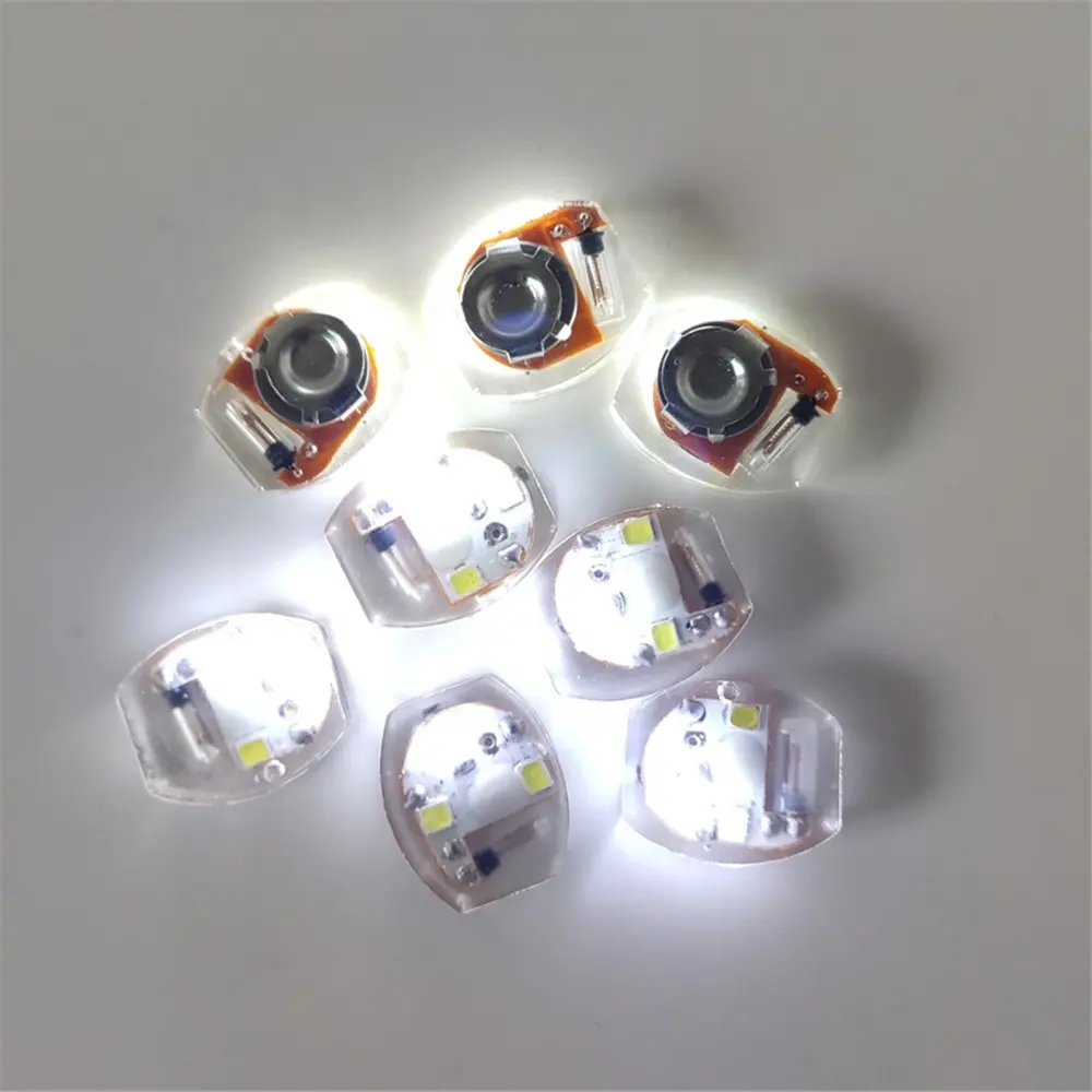 LED Vibrating flashing white shoes light Waterproof Bag Clothes lights 3 pieces white light