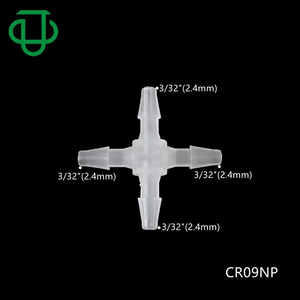 Conector de manguera de plástico en forma de cruz de 4 vías, tipo X, para suministro de agua a baja presión, moldeado por inyección - Product Image 2