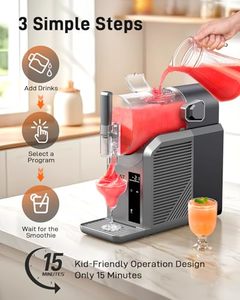 72 oz slushie Máy nhà sử dụng đông lạnh uống slushie Máy Maker 7 cài sẵn chương trình tự làm sạch máy nghiền đá cạo râu - Product Image 5
