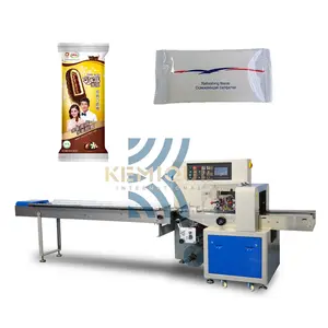 Máquina de embalaje de almohada multifunción de alta velocidad, máquina de embalaje Horizontal