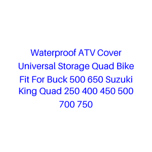 Housse de protection universelle pour <span class=keywords><strong>quad</strong></span>, imperméable, compatible avec Buck 500 <span class=keywords><strong>650</strong></span> <span class=keywords><strong>Suzuki</strong></span> King <span class=keywords><strong>Quad</strong></span> 250 400 450 500 700 750 - Product Image 1