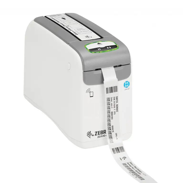 Thermal Transfer Direct Thermal Wristband Printer 300 DPI Zebra ZD510 Printing Hospital Patien Wristband