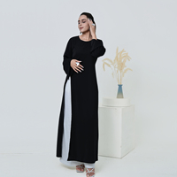 Abaya 2026, vêtements islamiques tendance, haut long à fente latérale, robe musulmane pour femmes, vêtements modestes pour femmes musulmanes, robe de tous les jours