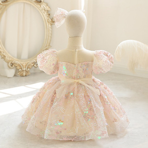 Vestido de Navidad para <span class=keywords><strong>niña</strong></span>, primer paseo, fiesta de cumpleaños, Princesa, <span class=keywords><strong>bautizo</strong></span>, tutú sin mangas con lentejuelas para niños, traje de Año Nuevo - Product Image 2