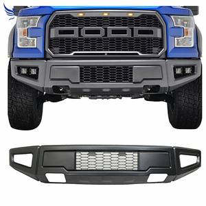 Conversion <span class=keywords><strong>Raptor</strong></span> Style pour 09-14 <span class=keywords><strong>Ford</strong></span> F150 Pare-chocs avant en acier peint en gris - Product Image 2