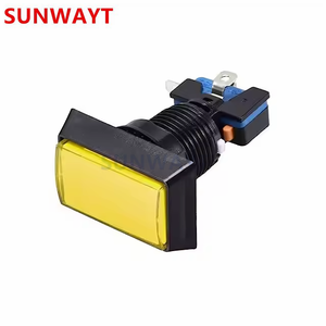 Arcade trò chơi máy 51*34 Mét chiếu sáng hình chữ nhật tùy chỉnh momentary LED push button Microswitch với bevel cạnh - Product Image 4