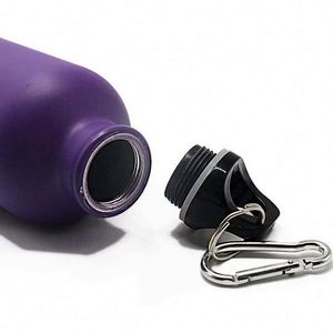 Purple Stainless Steel Vacuum Insulated Water Bottle With Carabiner for Travel - Product Image 6