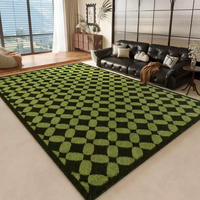 Benyi tapis haut de gamme léger luxe rétro crème style facile à nettoyer tapis antidérapant noir beige tapis personnalisé pour le salon
