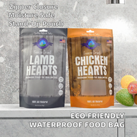 Sachet refermable écologique personnalisé, résistant à l'humidité et au congélateur, pour chips et pizzas
