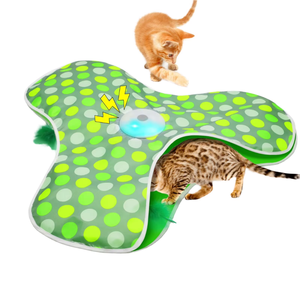 Mainan kucing kartun isi ulang interaktif bulu tersembunyi bergerak <span class=keywords><strong>Mouse</strong></span> asli berdecit sentuh latihan bantuan kecemasan diaktifkan - Product Image 1