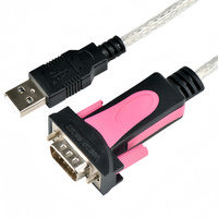Cable Convertidor Serial USB RS232 de Nylon/PVC Personalizado con Chip PL2303 y Certificación CE, con Conductor de Cobre y Blindaje Combinado para Reproductor de DVD
