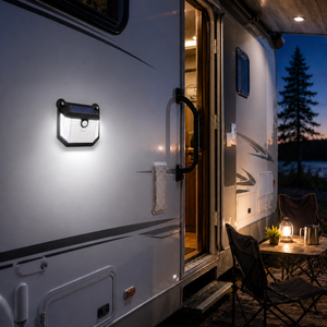 Lampe solaire magnétique pour porche de camping-car, détecteur de mouvement, étanche IP65, applique murale LED extérieure pour auvent de caravane - Product Image 1