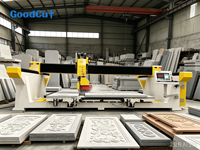 Machine de découpe CNC à pont 5+1 axes de précision, multifonctionnelle, pour le travail des matériaux naturels