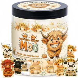 Sentimental Note Jar with 60 Loving Messages, Simple Daily Romance &amp; Encouragement, Ideal Gift for Him, Her and Friends - Product Image 1