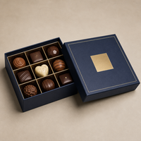 Elegante Scatola Regalo in Carta con Divisori per Cioccolatini e Caramelle, Confezione Alimentare in Cartone Premium