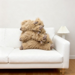 Nouvelle Peluche Cheval des Highlands écossais, Rembourrée en Coton PP, Brodée, Réaliste, Douce et Cuddly, Jouet de Ferme - Product Image 4