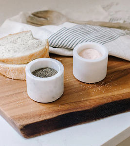 Set di <span class=keywords><strong>sale</strong></span> <span class=keywords><strong>e</strong></span> <span class=keywords><strong>pepe</strong></span> in marmo di fabbrica con supporto in legno - Product Image 3