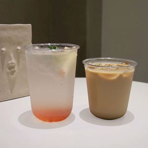 Gobelets en plastique jetables transparents personnalisés en forme de U de 89 mm avec couvercle pour boissons froides 10-24 oz Jus et Tequila - Product Image 3