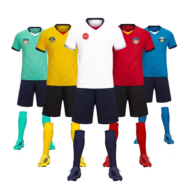 Camiseta deportiva de secado rápido transpirable de calidad tailandesa de grado superior, Conjunto de camiseta de fútbol con estampado de camiseta de fútbol