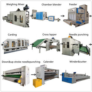 Machine perforée par aiguille non-tissée Ligne de production de tissu de géotextile de machine de feutre d'aiguille de fibre de <span class=keywords><strong>chanvre</strong></span> de fibre de coco - Product Image 1