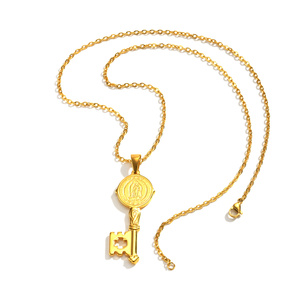Collier avec pendentif en acier inoxydable 316L, Saint Benoît, Vierge de Guadalupe, protection religieuse, bijoux catholiques, cadeau - Product Image 6