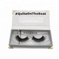 En gros, ensemble de faux cils en vison 3D faits main de qualité supérieure, volume intense, noir naturel, 8-16mm, effet duveteux, réutilisables, avec logo personnalisé