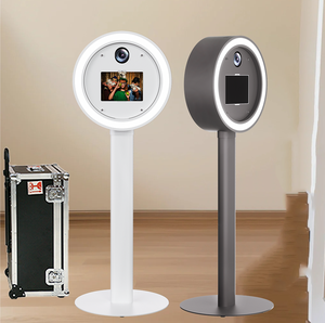 Photomaton portable rond, machine de photomaton de surface, photomaton léger pour appareil <span class=keywords><strong>photo</strong></span> reflex numérique, montage facile, autres fournitures de fête - Product Image 1