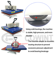 Cowint 15x15 presse à chaud d'impression par sublimation pour la personnalisation de la machine d'impression à chaud à plat pour T-shirts 16 24
