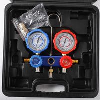 Manomètre numérique MS-4000 pour CVC, manomètre à 4 voies avec flexibles, capteur de vide, thermomètre et pinces
