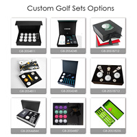 Boîtes en papier imperméables imprimées avec logo personnalisé avec doublure en éponge Boîte rigide à fermeture magnétique pour emballage cadeau de luxe Balle de golf